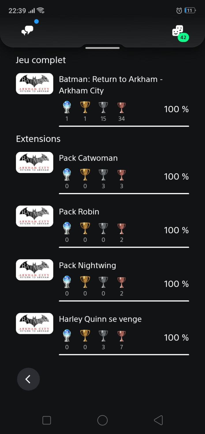 i 100% Batman: Arkham City one of the best video games i ever played, next step Batman: Arkham knight.