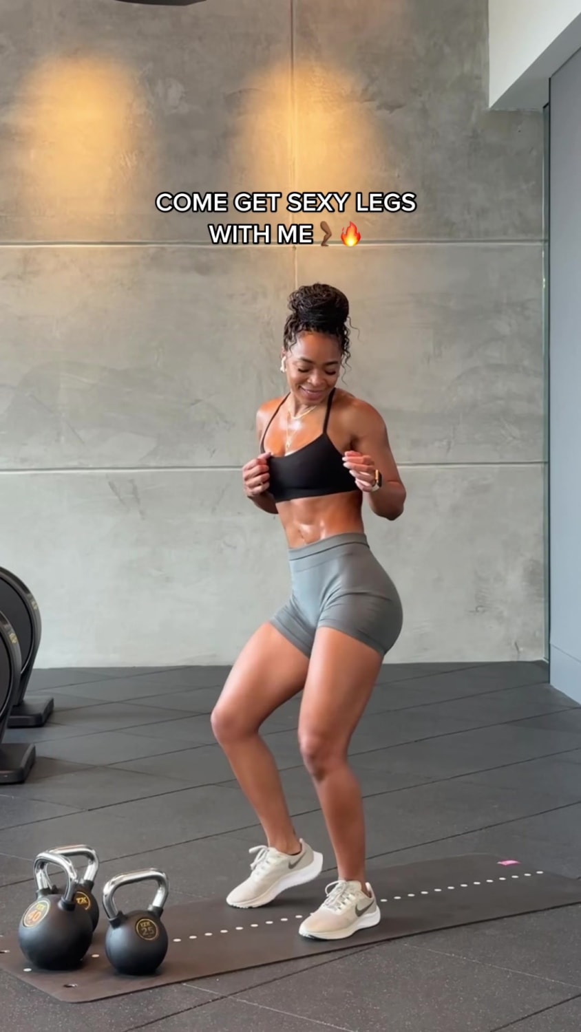 QUICK KETTLEBELL LEG WORKOUT 🔥 I don’t know about you, but I absolutely