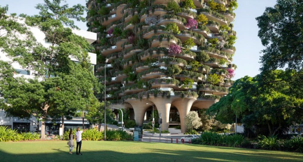 Urban Forest, 30 floors of apartments and nature