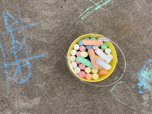 Sidewalk Chalk Obstacle Course - a Fun Summer Activity For Toddlers & Preschoolers