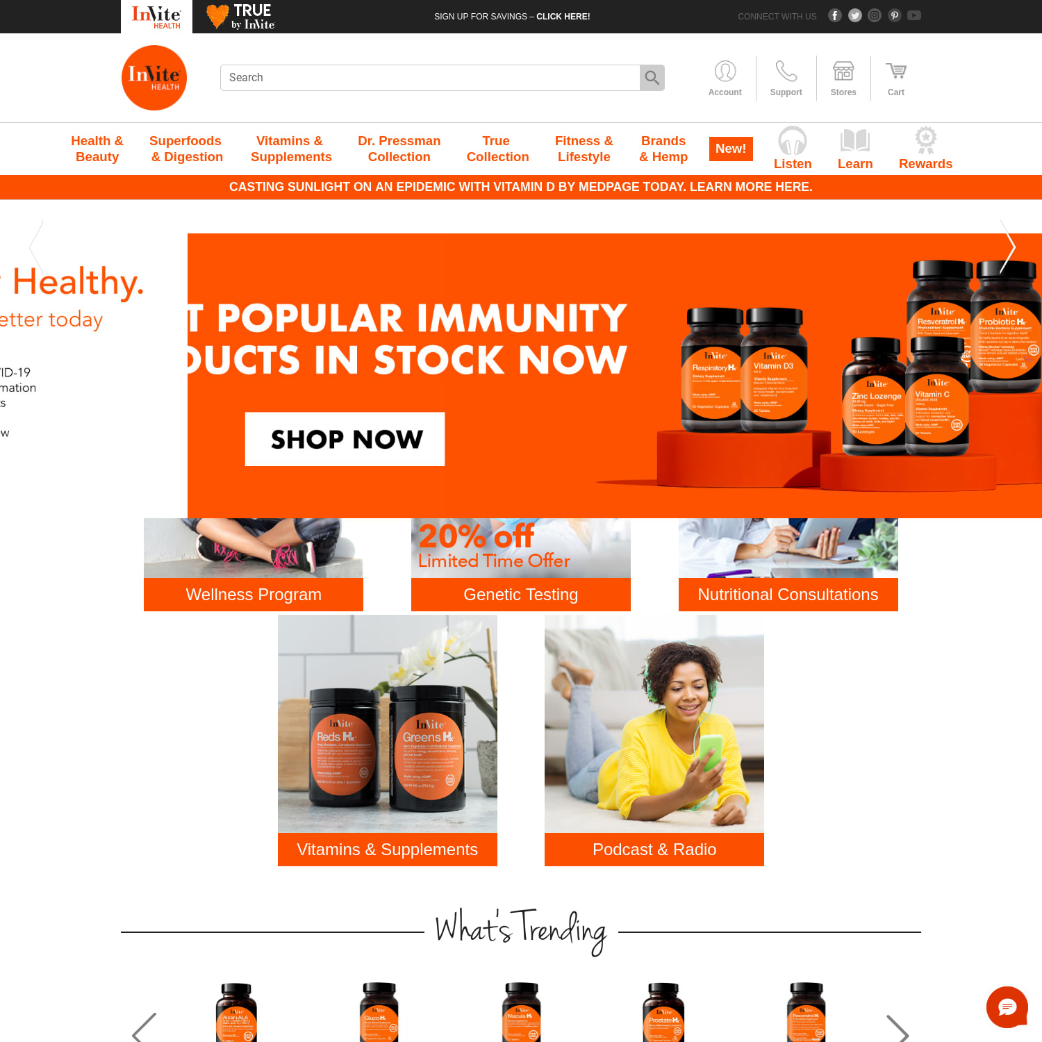 Online Vitamin Store: InVite Health Vitamins & Supplements