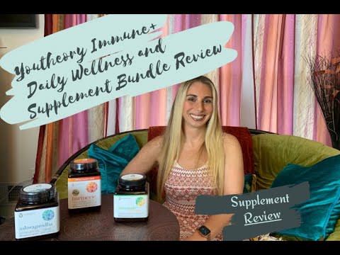 Youtheory Immune+ Daily Wellness and Supplement Bundle [Tumeric, Ashwagandha] Supplement Review