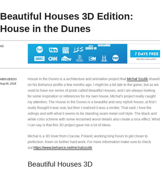 Beautiful Houses 3D Edition: House in the Dunes