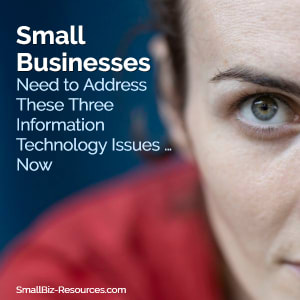 Small Businesses Need to Address These 3 Information Technology Issues