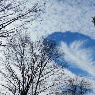 Is The Sky Falling Or Did You See A 'Hole Punch' Cloud?