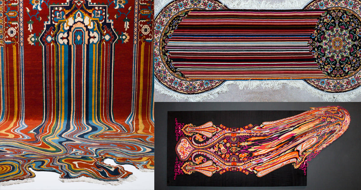 Faig Ahmed Creates Glitched-Out Contemporary Rugs from Traditional Azerbaijani Textiles