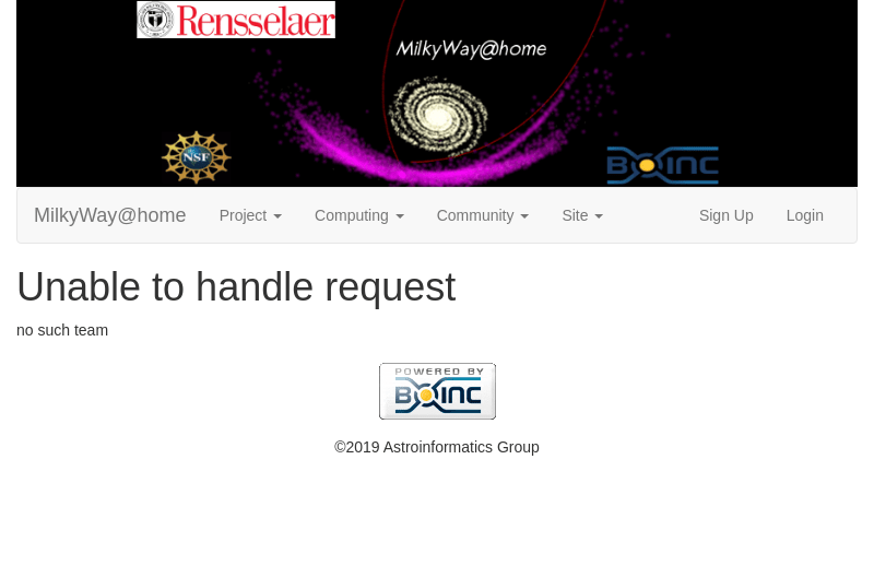 Unable to handle request