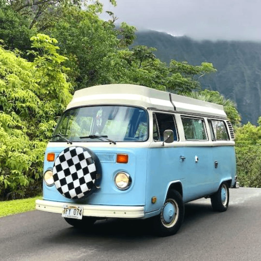 Camping on Oahu in a Vintage Volkswagen Camper Van