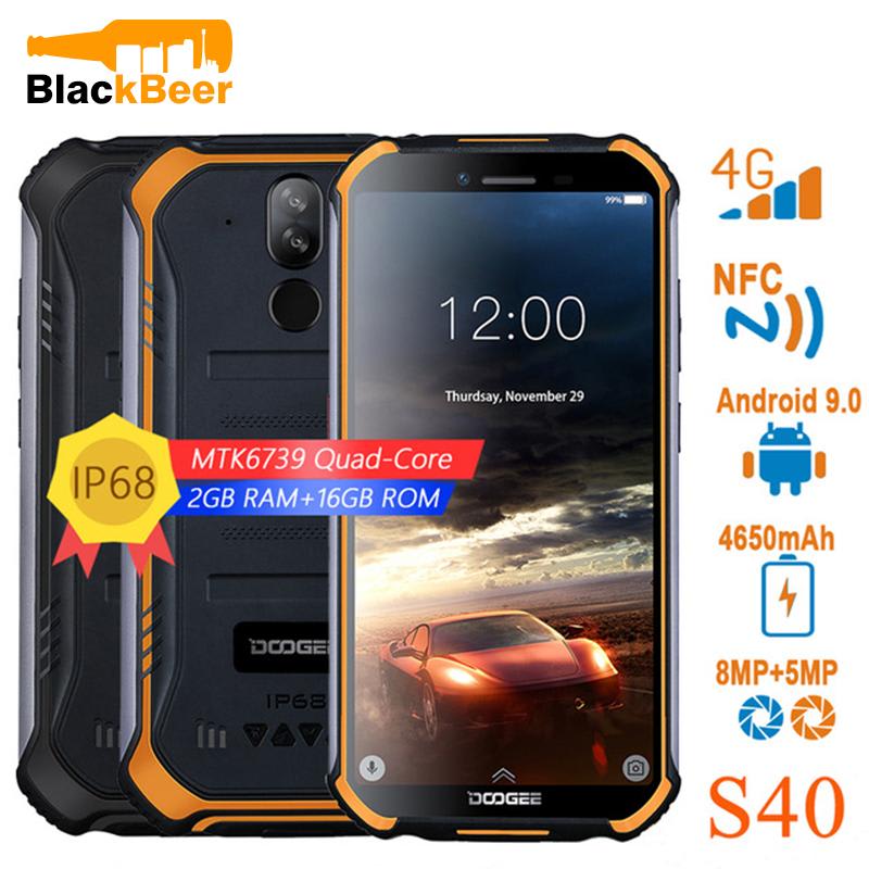 KbnMart S40 S40 Lite IP68/IP69K Rugged Mobile Phone 5.5 Inch Android 9.0 Smartphone MT6739 Quad Core Cellphone 3GB 32GB 4650mAh