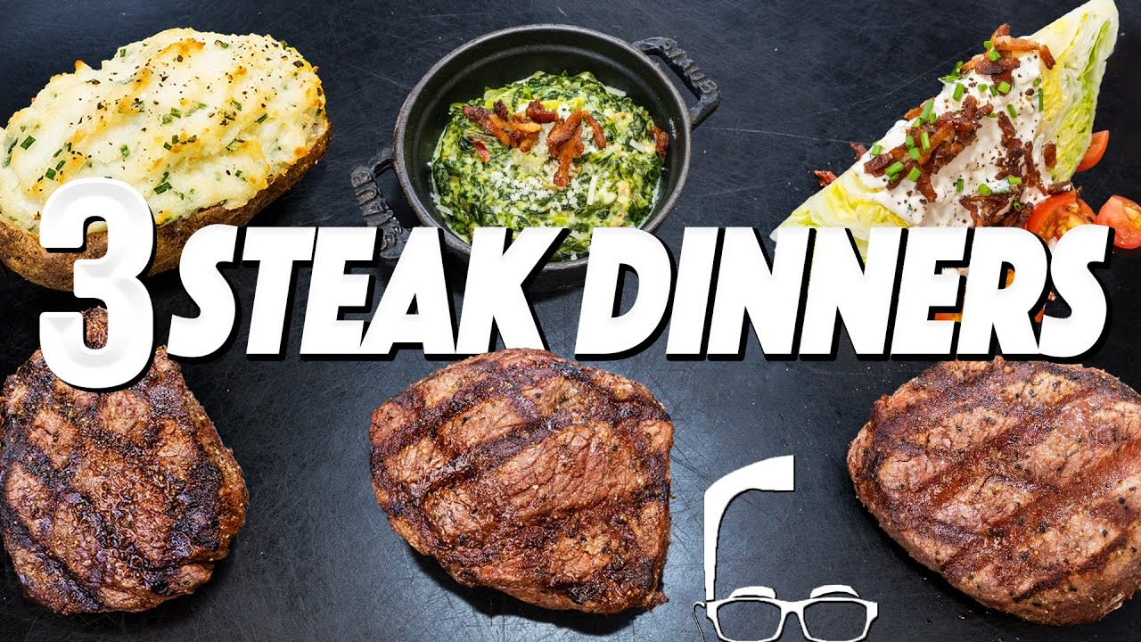 3 STEAK DINNERS THAT WILL MAKE SOMEONE SPECIAL REALLY LOVE YOU | SAM THE COOKING GUY