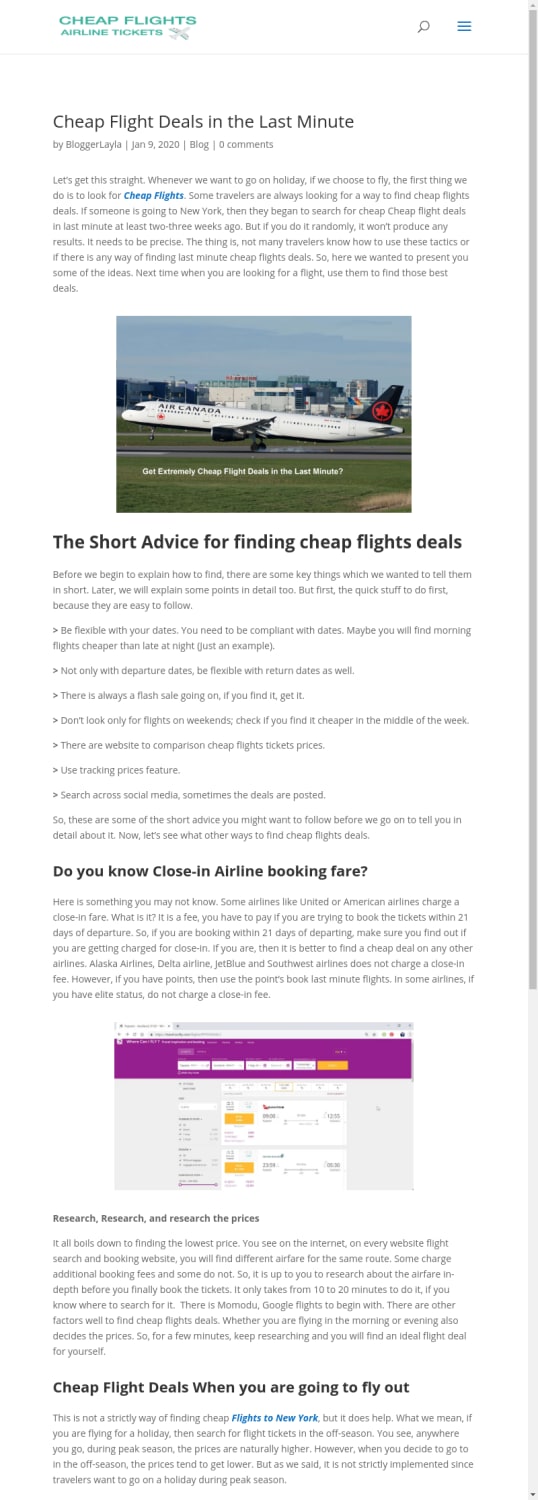 How to Get Extremely Cheap Flight Deals in the Last Minute?