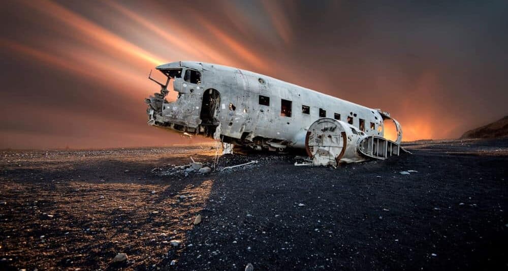 On Iceland’s south coast is this long-forgotten wreck of a Douglas DC-3 aircraft