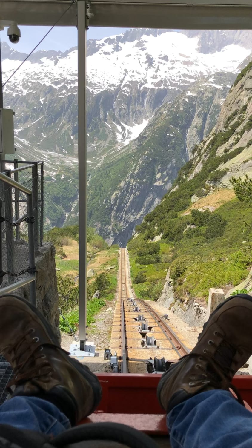I just took one of the steepest funiculars in Europe