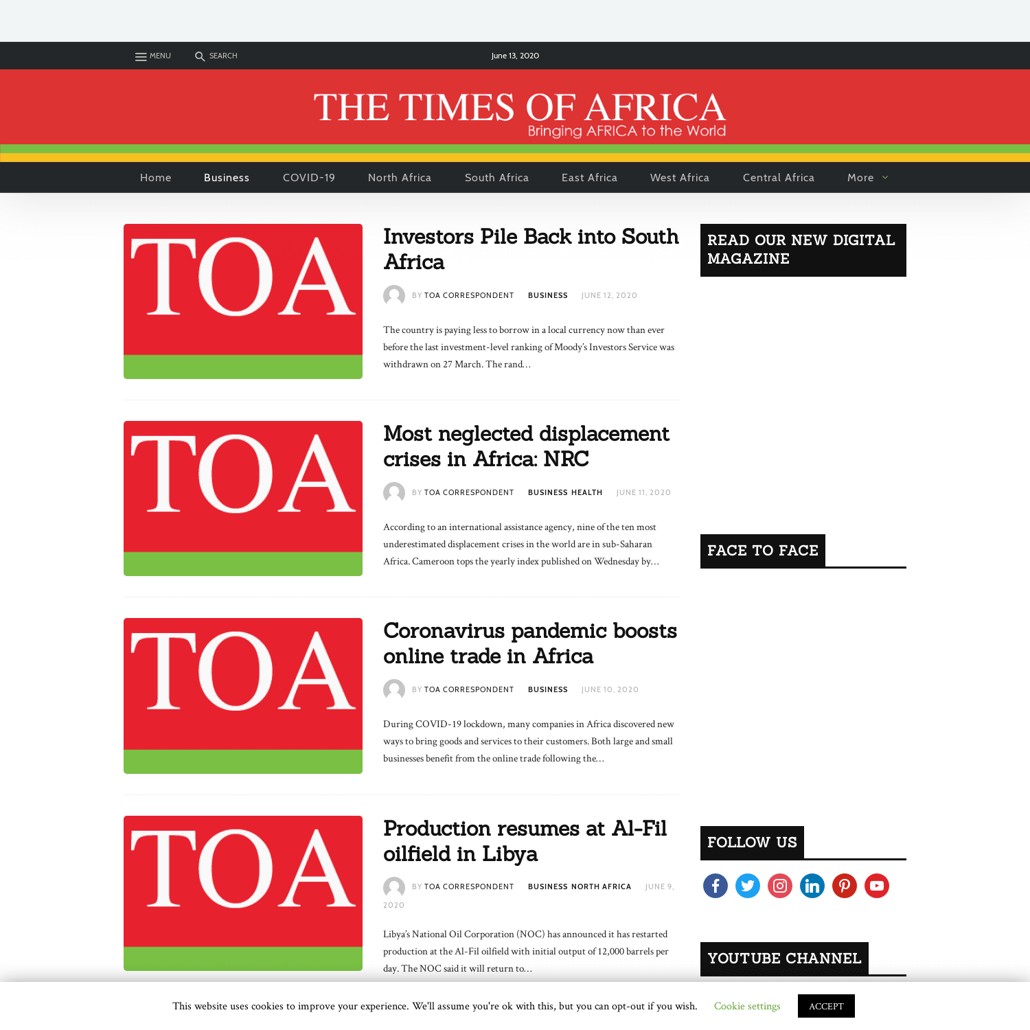 Business News Africa, Business Headlines Africa