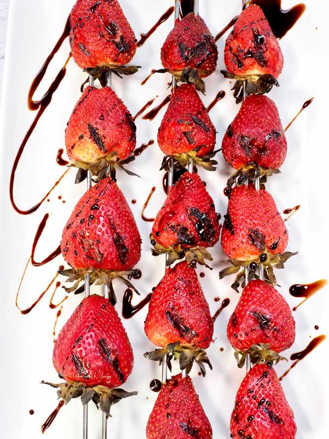 Grilled Balsamic Strawberries