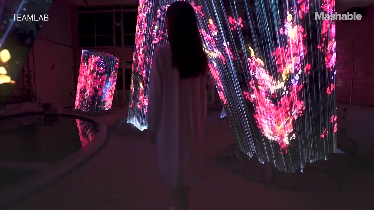This digital art installation is completely mesmerizing