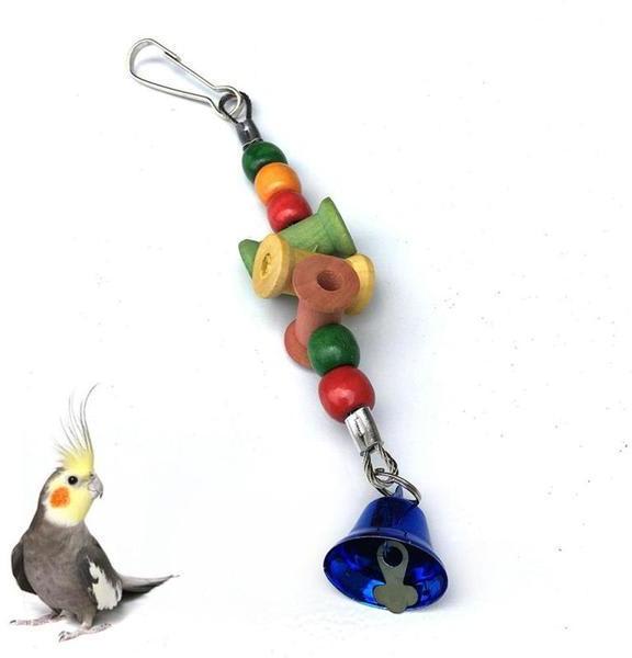 Swinging Parrot Toy Chewing String Mini With Bell