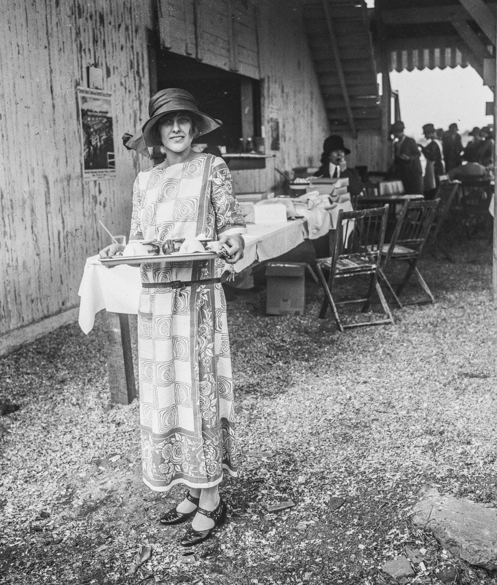 Evelyn Wadsworth, daughter of Senator Wadsworth of New York, serves ...