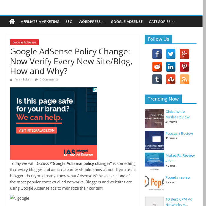 Google AdSense Policy Change: Now Verify Every New Site/Blog, How and Why?