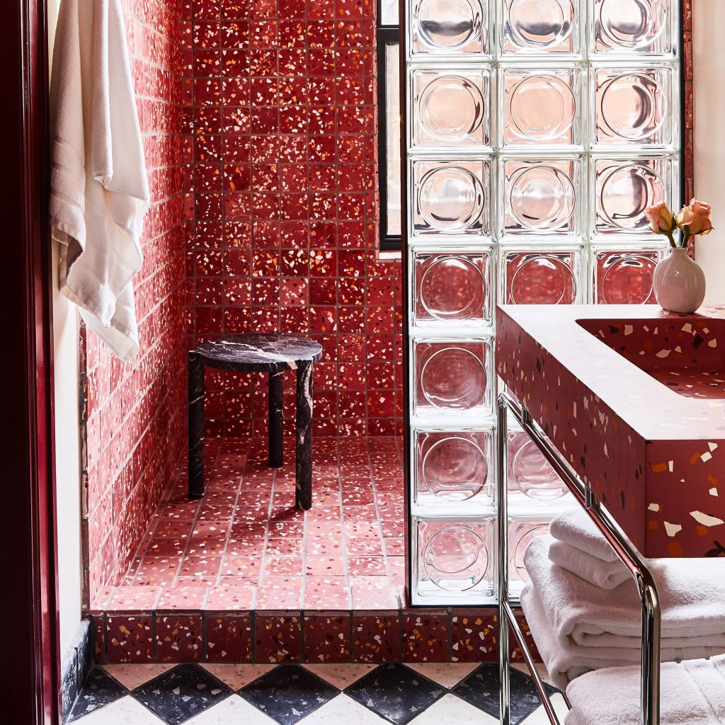 Eight bold bathrooms that make use of more than just white tiles