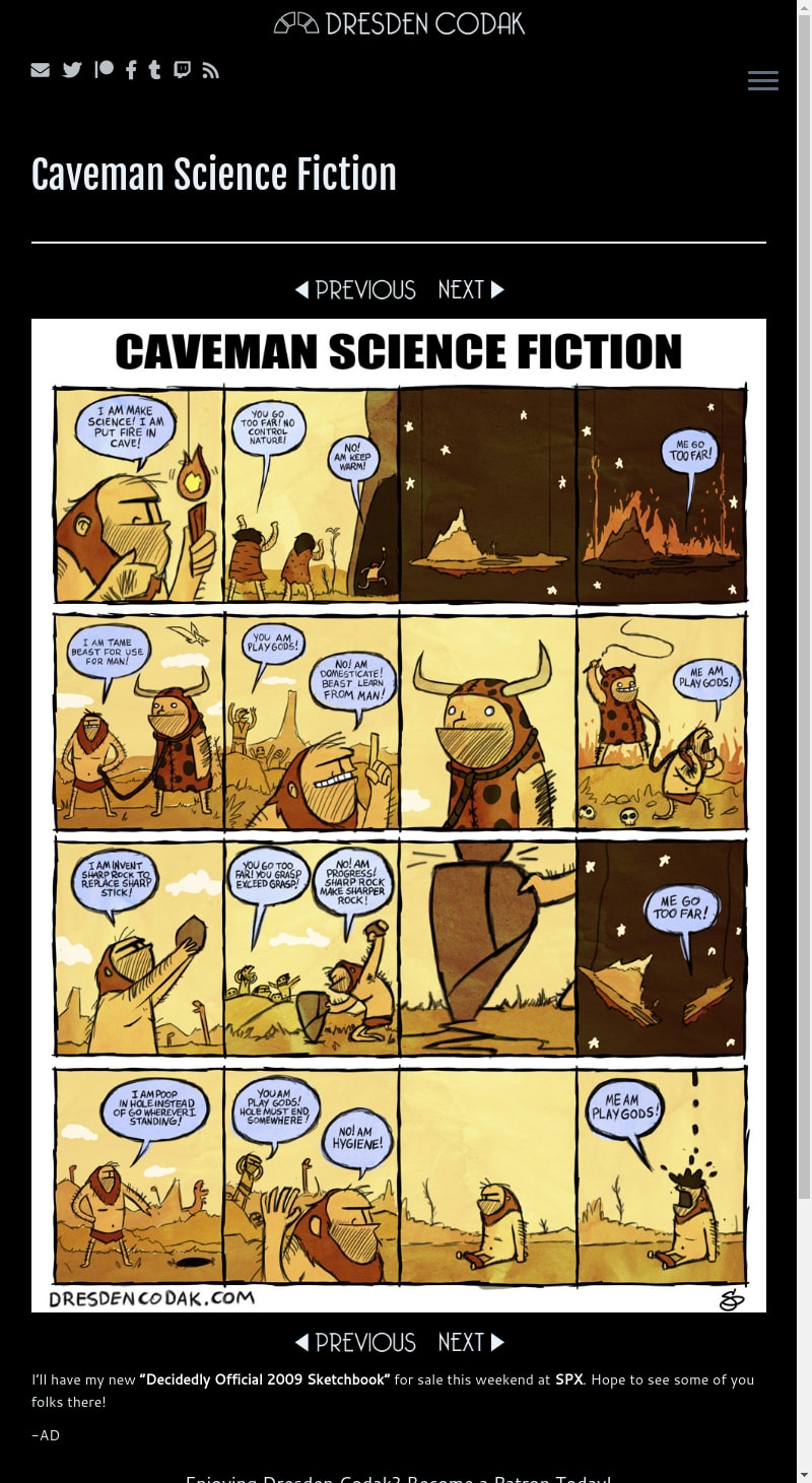 Caveman Science Fiction