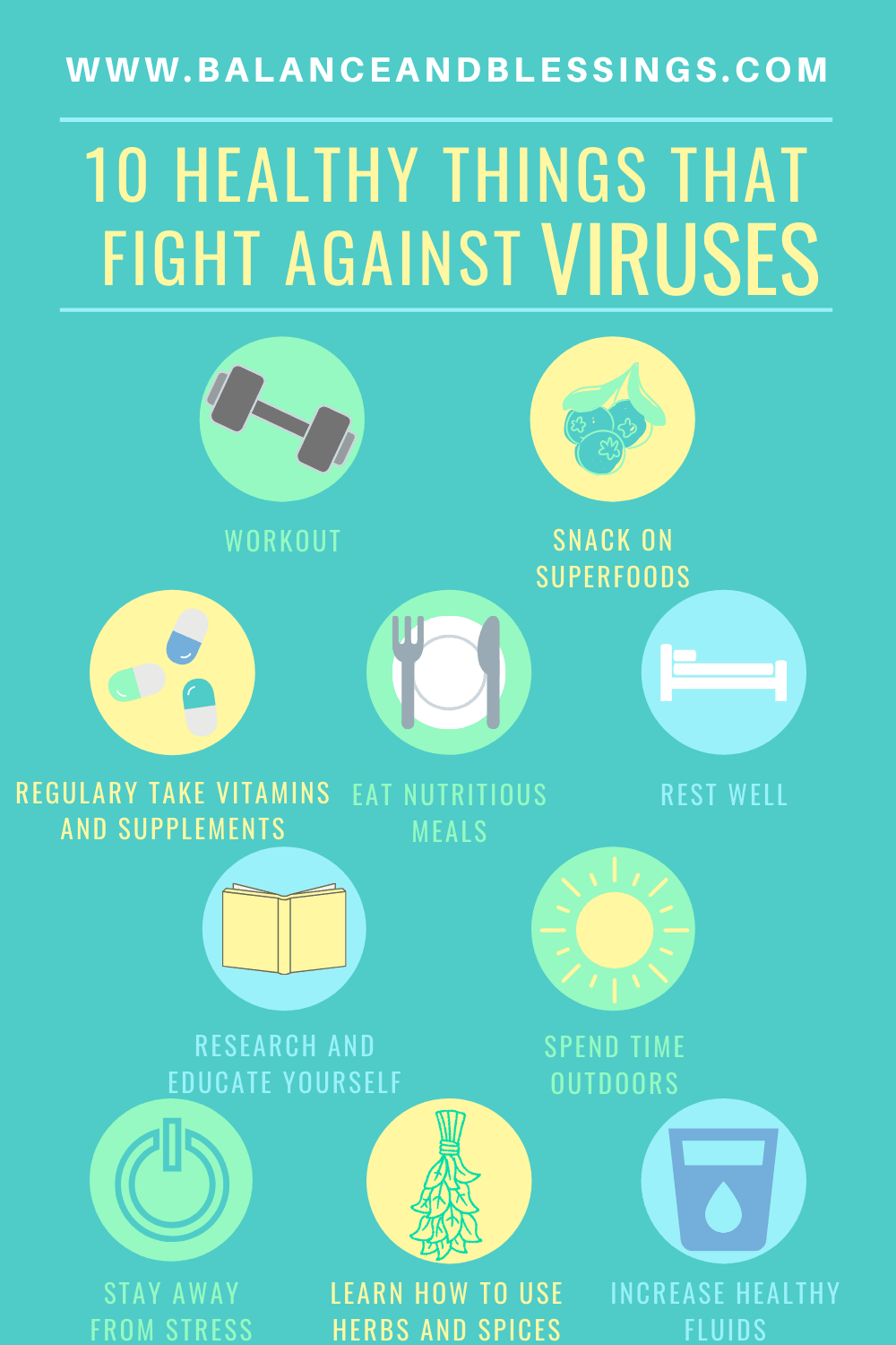 10 Healthy things that fight against viruses - Balance & Blessings
