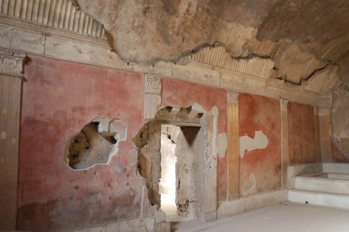 Pompeii’s Stabian Baths were a locus of social activity in the city, offering spaces for leisure, exercise, and bathing that became more luxurious with the introduction of running water from a public aqueduct in the early first century A.D.