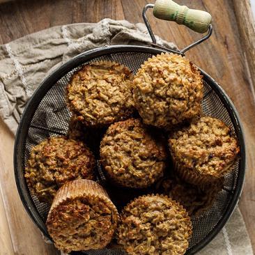 Healthy Apple Muffins with Oats