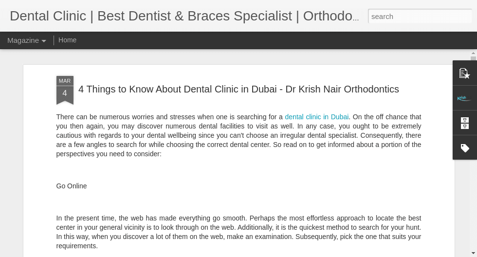 4 Things to Know About Dental Clinic in Dubai - Dr Krish Nair Orthodontics