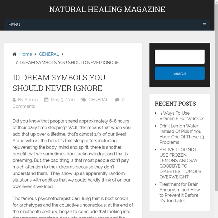10 DREAM SYMBOLS YOU SHOULD NEVER IGNORE - Natural Healing Magazine
