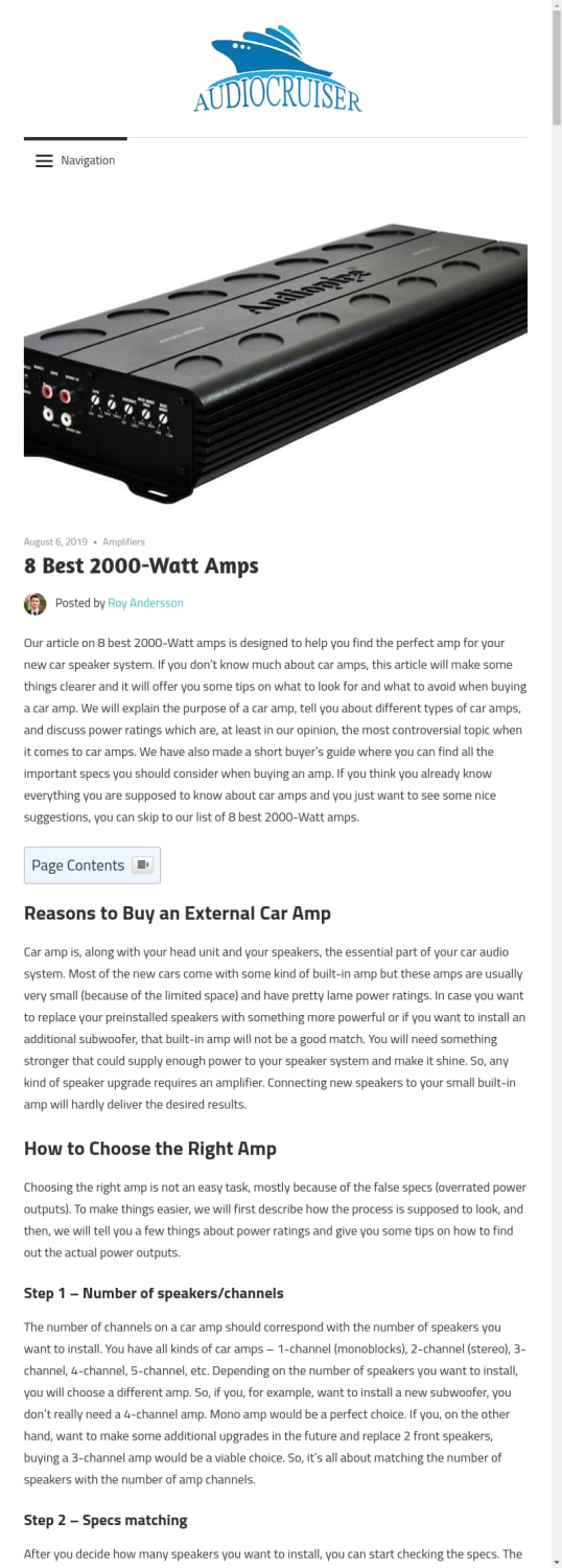 8 Best 2000-Watt Amps