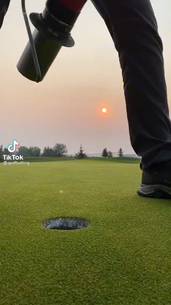 Filling a golf hole