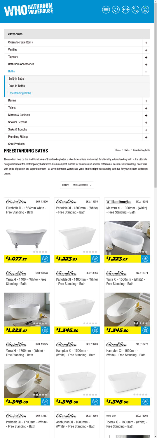 Buy Freestanding Baths Online In Gold Coast Australia at Best Price March 2020