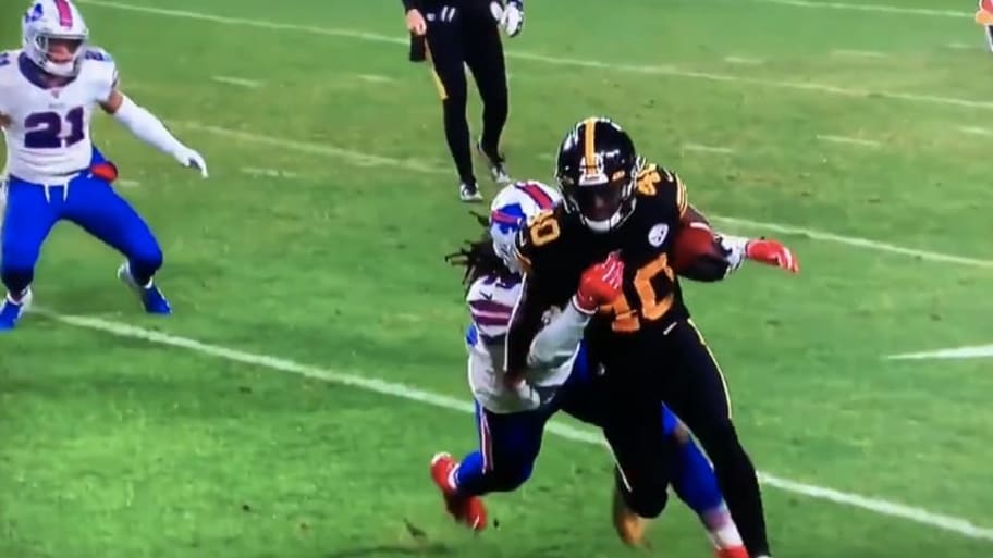 VIDEO: Refs Call Facemask Against Tremaine Edmunds Despite Him Not Touching Receiver's Helmet