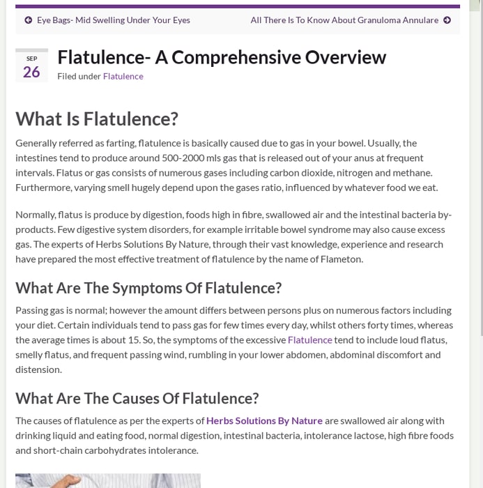 Flatulence- A Comprehensive Overview - Herbs Solutions By Nature