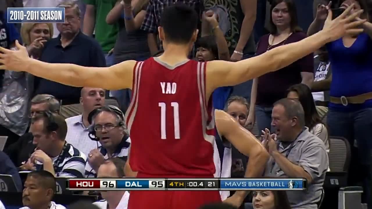 Coach Kidd assist over Yao to Matrix for the buzzer beater (2010) feat. Headband Dirk