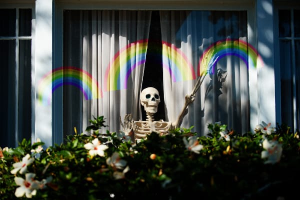 Skeletons Come Out Of The Closet Long Before Halloween, All Dressed For Pride