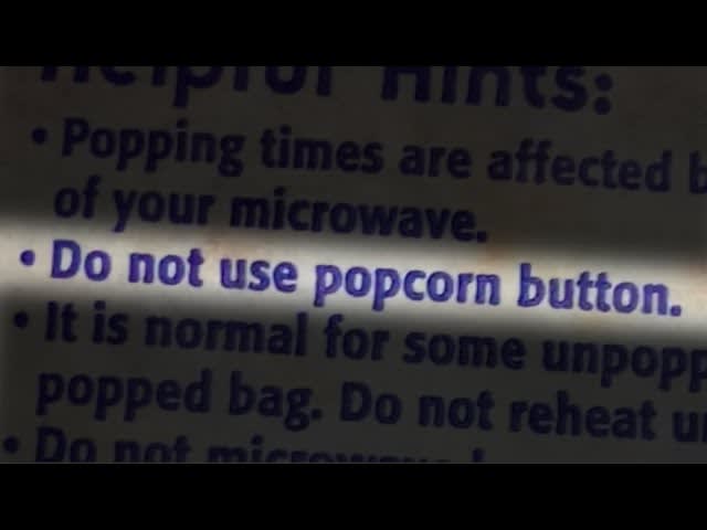 Do not use popcorn button.