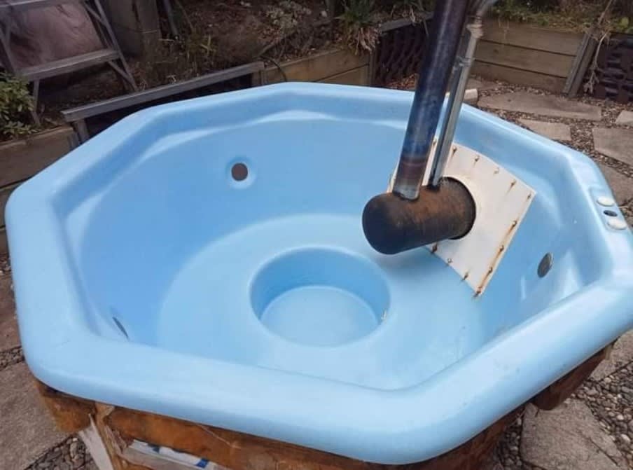 Questionable Wood Fire Hot Tub Posted On Facebook Marketplace