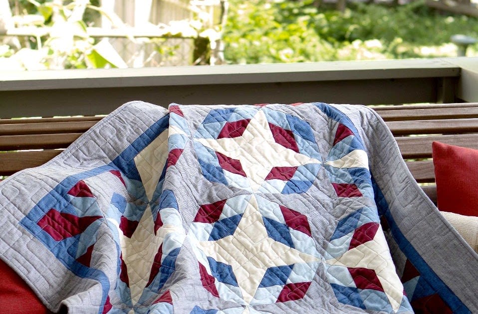 Download the Free GO! Antique Americana Throw Quilt Pattern