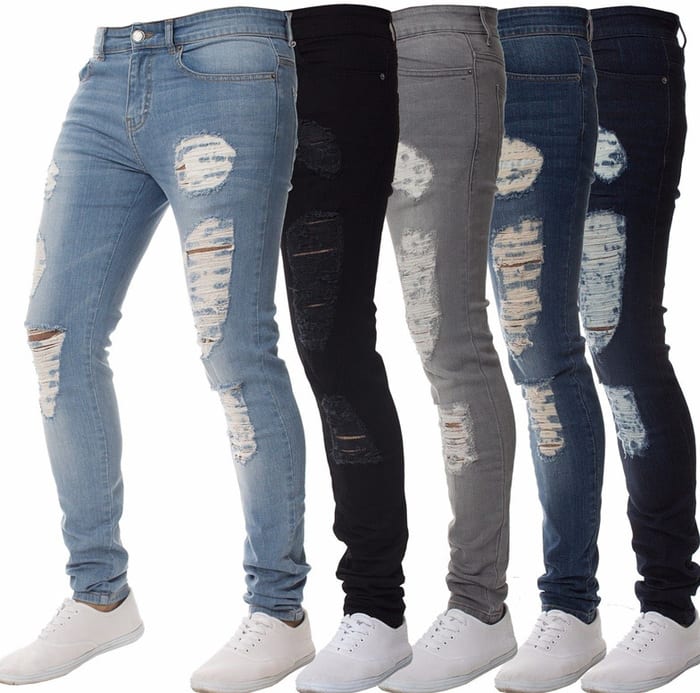 Make Every Hole Count With the Trendy Mens Ripped Jeans