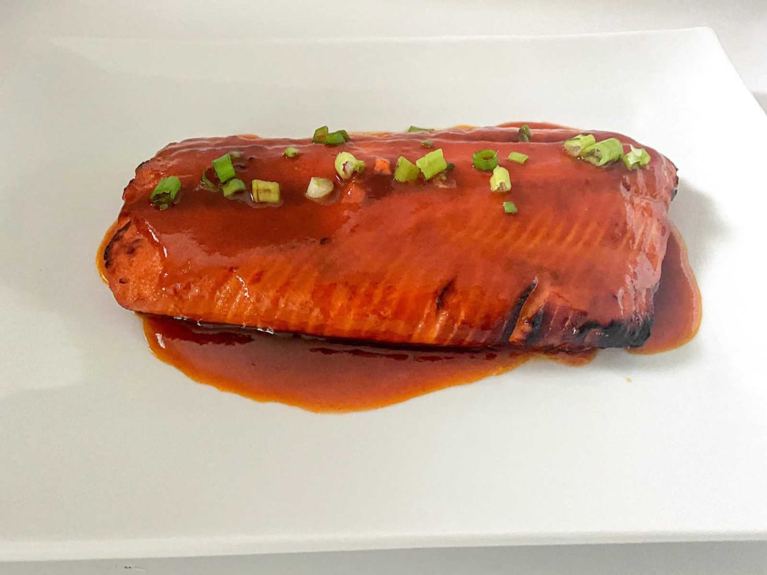Air Fryer Honey Sriracha Salmon Recipe • State of Dinner