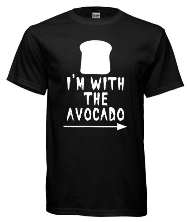 I'm with the Avocado Toast Lover Scary Skeleton Halloween cool T-shirt