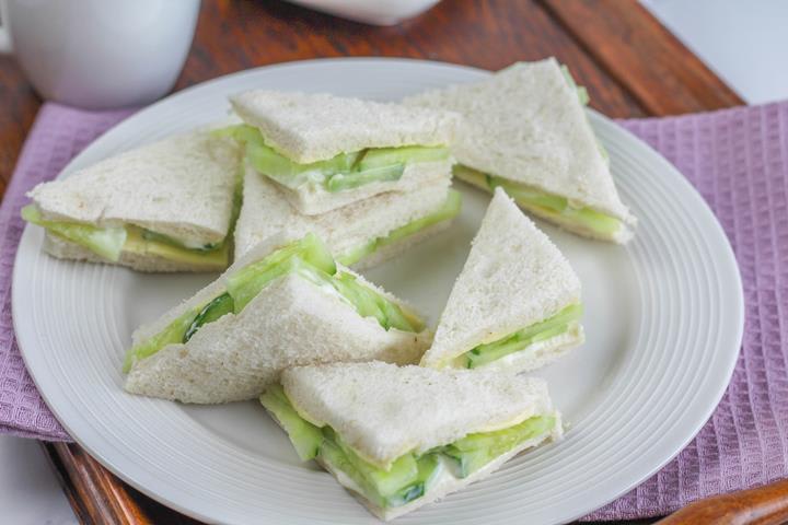 Cucumber Sandwiches - the posh way to serve up your afternoon tea !