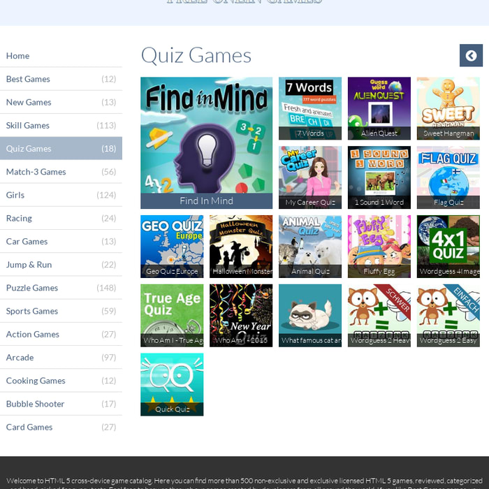 Play Online Quiz Games