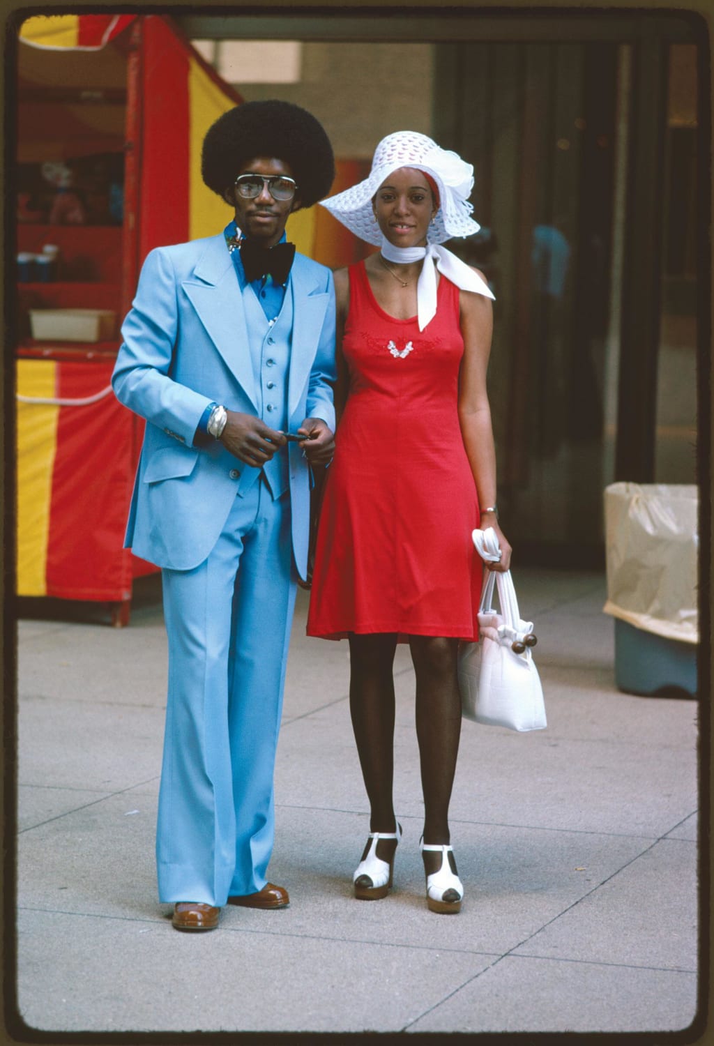 Couple on Michigan Avenue, Chicago, July, 1975 (photographed by Perry Riddle)