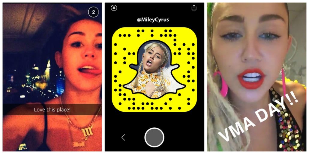 What is Miley Cyrus' Snapchat?