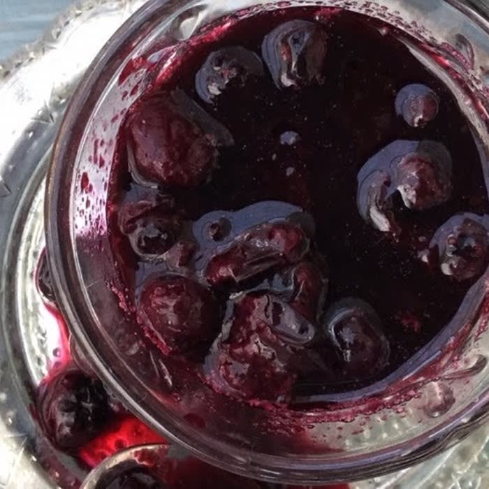 Blueberry Compote and a Review of A Kitchen Fairytale Cookbook