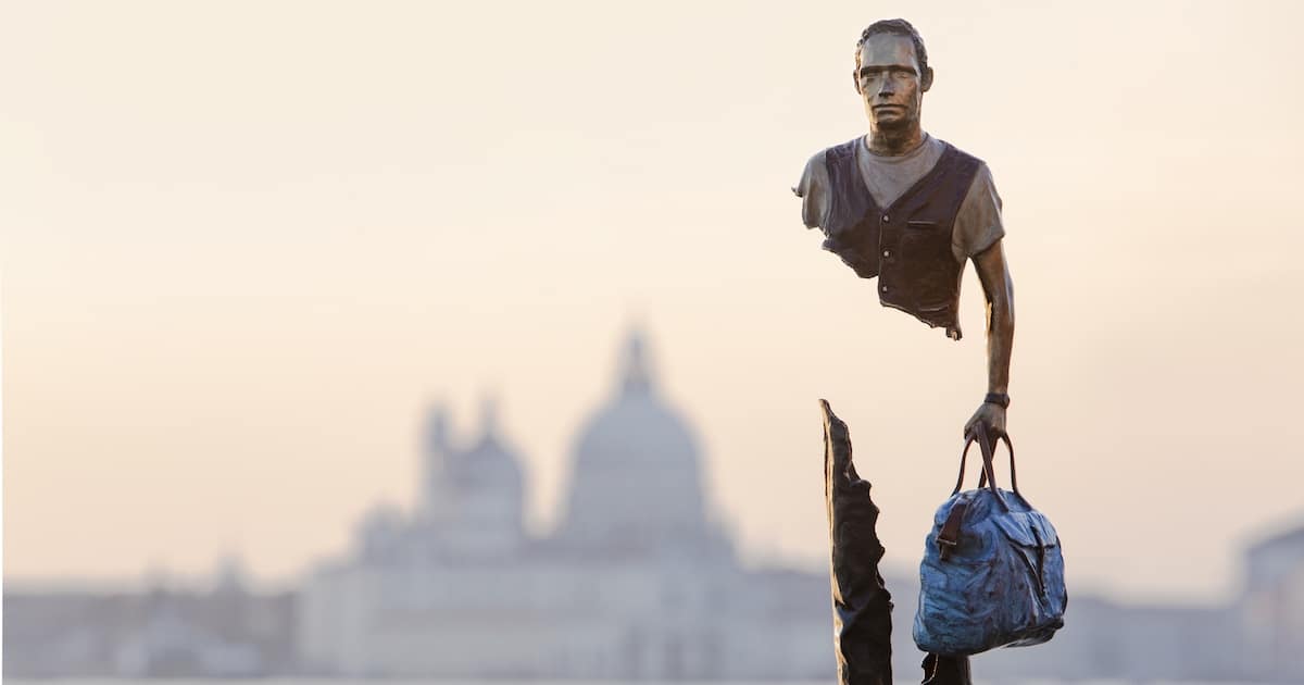 Thought-Provoking Sculptures of Fragmented Figures Pop Up Across Venice
