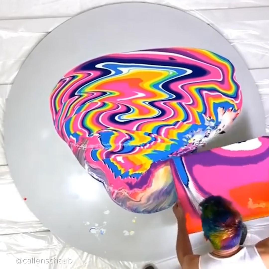 These Colorful Pendulum Paintings Are So Satisfying to Watch